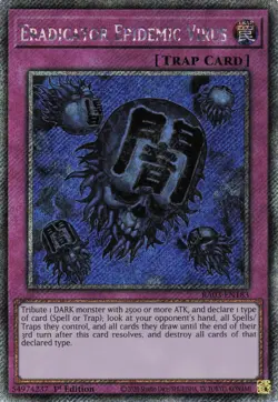 Yugioh Eradicator Epidemic Virus RA03-EN183 - Platinum Secret Rare - Image 1