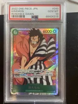 OP01-040 Kinemon PSA 10 One Piece Romance Dawn 2022 Japanese SR GEM MINT AO - Image 1