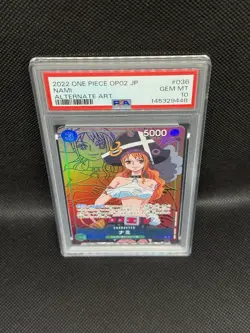 Nami (Alt Art) (JP) - One Piece: Paramount War - OP02-036 - SR - PSA 10 GEM MT - Image 4