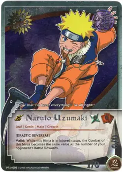 Naruto CCG Naruto Uzumaki Promo Foil Card PR 001 2002 - Image 1