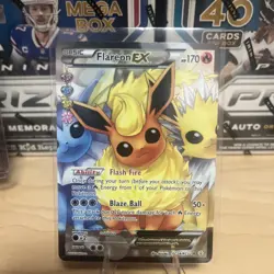 Pokemon TCG Flareon EX Ultra Rare Holo Full Art Card RC28/RC32 Generations - Image 1