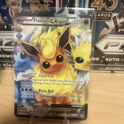 Pokemon TCG Flareon EX Ultra Rare Holo Full Art Card RC28/RC32 Generations - Image 5