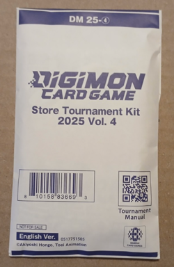 Digimon Card Game Store Tournament Kit 2025 Vol 4 English Sealed - Image 1