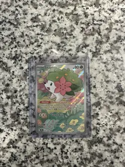 Pokemon TCG Shaymin Holo Card Illustration Rare, 185/182, Destined Rivals Series - Image 1