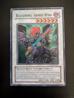 Yu-Gi-Oh! Blackwing Armed Wing Unlimited Edition TCG Card RGBT-EN041 NM - Image 1