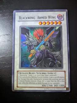 Yu-Gi-Oh! Blackwing Armed Wing Unlimited Edition TCG Card RGBT-EN041 NM - Image 3