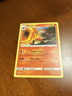 Incineroar 017/073 Shining Legends Regular Pokemon TCG Card - Image 1
