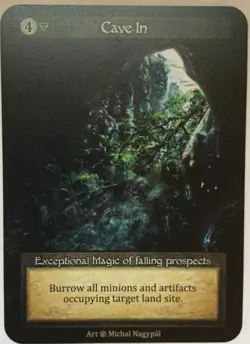 Cave In Non Foil - Sorcery Contested Realm Beta - Image 1