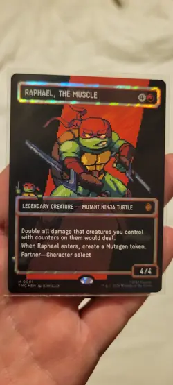 Raphael, the Muscle (0091) 8Bit Showcase Surge Foil Magic The Gathering TMNT - Image 1