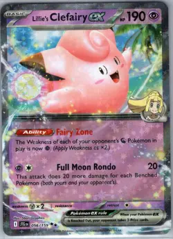 Lillie's Clefairy ex 056/159 Journey Together - Pokemon Card - NM - Image 1
