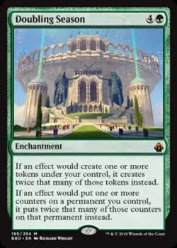 Doubling Season -Foil Light Play MTG Battlebond - Image 1