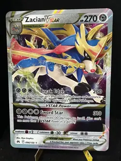 Pokemon TCG SWSH Crown Zenith Zacian VSTAR 096/159 Ultra Rare Pack Fresh NM! - Image 1