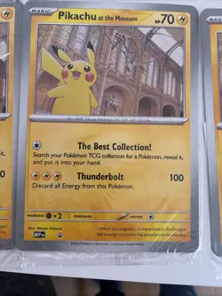 10 x Pokemon Pikachu at the Natural History Museum Sealed Jumbo Promo SVP - Image 2