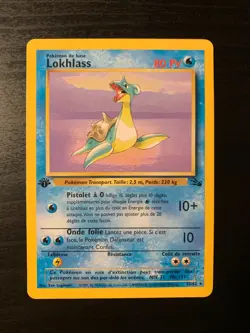 Carte Pokemon : Lokhlass 25/62 Edition 1 Fossile Wizards Francaise - Image 1