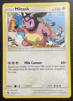 Miltank 158/214 Lost Thunder Rare NM Pokemon 2018 - Image 1