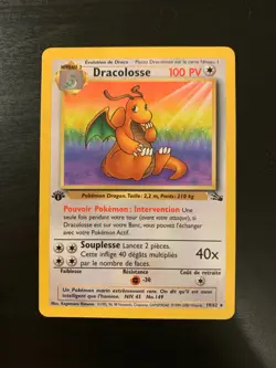 Carte Pokemon : Dracolosse 19/62 Fossile Edition 1 Wizards Francaise - Image 1