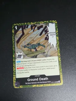 Ground Death OP14-096 Rare The Azure Sea's Seven One Piece Near Mint - Image 1