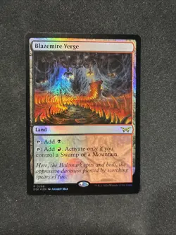 MTG - Blazemire Verge Duskmourn: House of Horror FOIL - Image 1