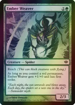 MTG Ember Weaver Foil ** Conflux ** English - Image 1