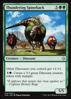 Thundering Spineback - Near Mint MTG Ixalan - Image 1