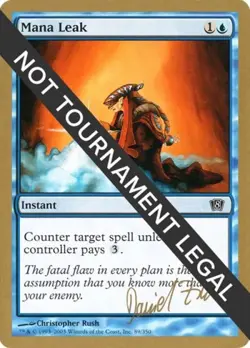 Mana Leak - 2003 Daniel Zink (8ED) - Light Play MTG World Championship Decks - Image 1