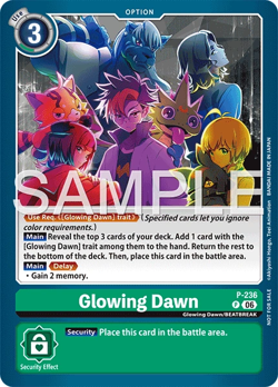 Digimon Card Game Glowing Dawn P-236 Promo ENG - Image 1
