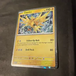 Pokemon Card Zapdos 157 Surging Sparks COSMOS HOLO RARE - Image 1