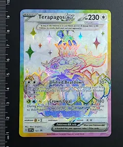 Pokemon TCG Terapagos EX 165 Scarlet & Violet Promo Holo Card NM-M Condition - Image 1