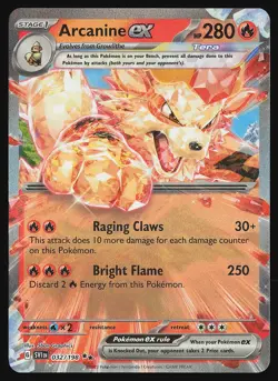 SV01: Scarlet & Violet Base Set Arcanine ex #032/198 Pokemon Card - Image 1