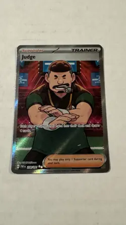 Pokemon Card | 228/091 Judge - Full Art Ultra Rare - SV: Paldean Fates (PAF) NM - Image 2