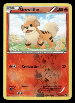 Growlithe 11/99 Reverse Holo Common Next Destinies Pokemon Card - Image 2