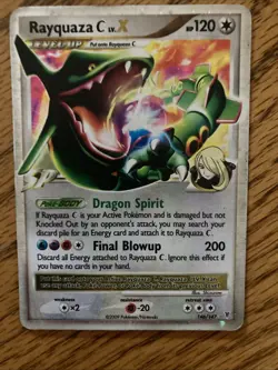 Pokemon TCG Rayquaza C LV.X Holo Card 146/147 Supreme Victors 2009 Ultra Rare - Image 1