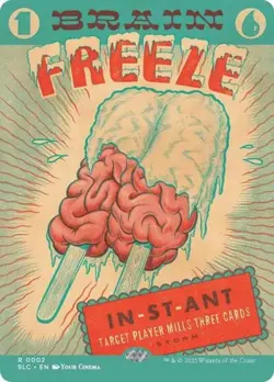 Brain Freeze - Light Play MTG Secret Lair Countdown Kit - Image 1