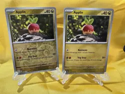 Pokemon TCG Surging Sparks APPLIN 138/191 Reverse Holo and Base card - Image 1