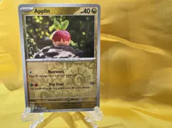 Pokemon TCG Surging Sparks APPLIN 138/191 Reverse Holo and Base card - Image 2