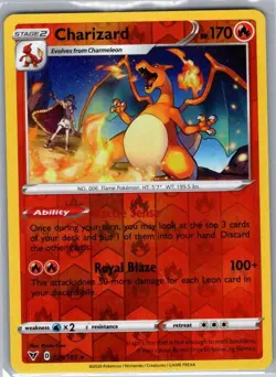 Charizard 025/185 Reverse Holo SWSH04: Vivid Voltage - Pokemon Card - NM - Image 1