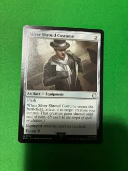 Silver Shroud Costume, Fallout Commander, Magic the Gathering MTG - Image 1