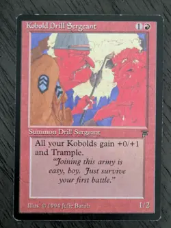 1x MTG Kobold Drill Sergeant, Legends, LP - Image 1