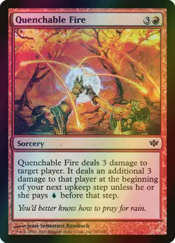 MTG Quenchable Fire Foil ** Conflux ** English - Image 1