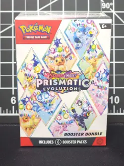 Pokemon TCG Scarlet & Violet Prismatic Evolutions Booster Bundle 6 Booster Packs 820650853210 - Image 1