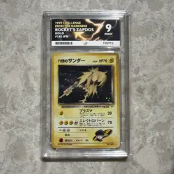 Pokemon 1999 Challenge Of The Darkness Rocket’s Zapdos Holo 145 Japanese Mint 9 - Image 3