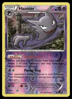 Pokemon Cards Haunter 34/83 Reverse Holo Generations Uncommon LP - Image 1