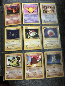 Pokemon TCG Team Rocket 18 Card Lot Charmander Meowth Drowzee - Image 1