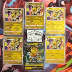 Jolteon Pokemon Gem Pack Vol. 2 - EX,Masterball, Pokeball, Energy, Radial, Stars - Image 1