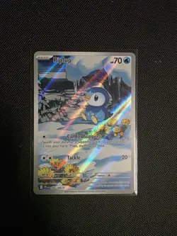 Pokemon TCG Holo Piplup #98 Pokemon Phantasmal Flames NM - Image 1