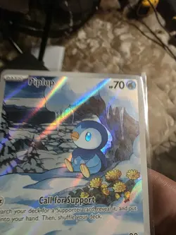 Pokemon TCG Holo Piplup #98 Pokemon Phantasmal Flames NM - Image 2