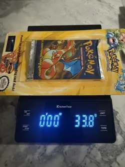 WOTC Pokemon Base Set Booster Blister Pack 11 Cards 1999 Vintage Charizard 33.8g - Image 4