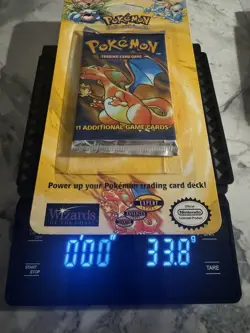 WOTC Pokemon Base Set Booster Blister Pack 11 Cards 1999 Vintage Charizard 33.8g - Image 5