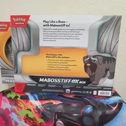 Pokemon TCG Mabosstiff EX Box Factory Sealed: 4 booster packs plus promos - Image 3