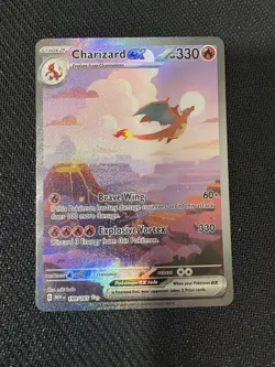 🔥 Charizard ex SIR 199/165 Pokemon 151 Special Illustration Rare Holo NM - Image 2